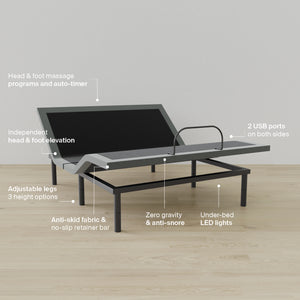 glacier° Adjustable Bed Frame
